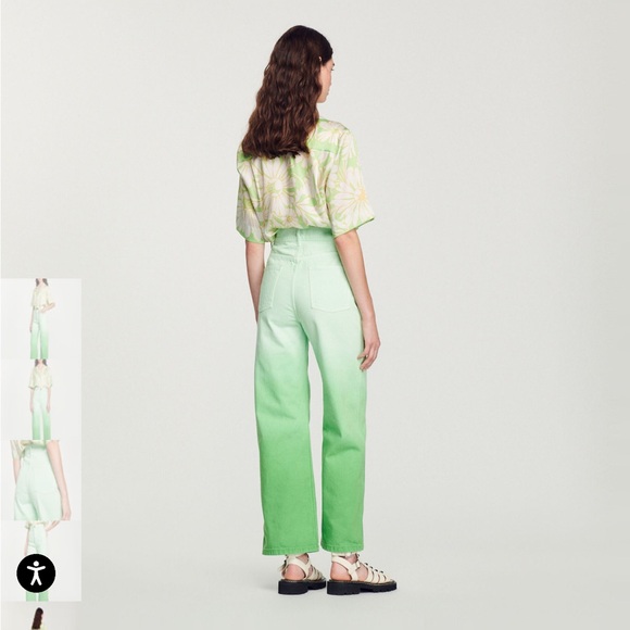 Sandro wide leg high rise jeans - Picture 4 of 15